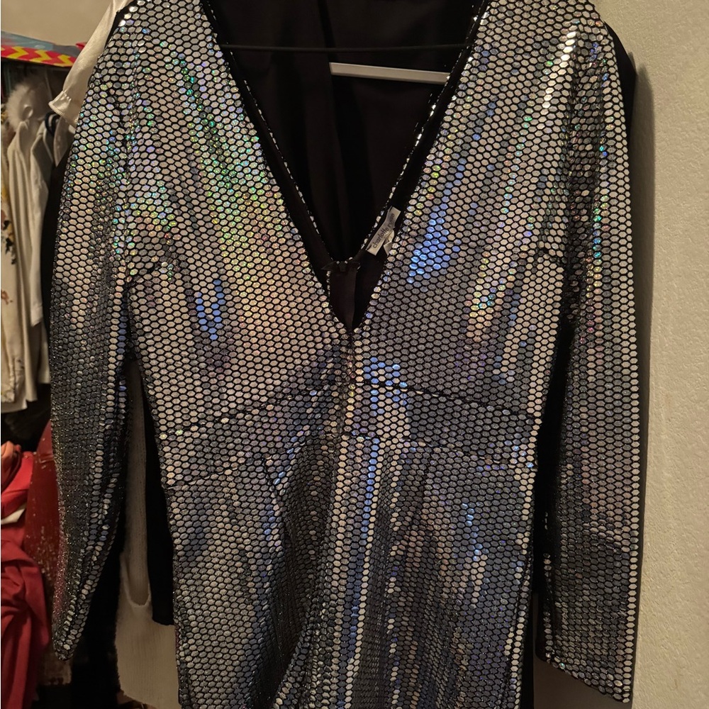 Silver Sequin Women's Jacket